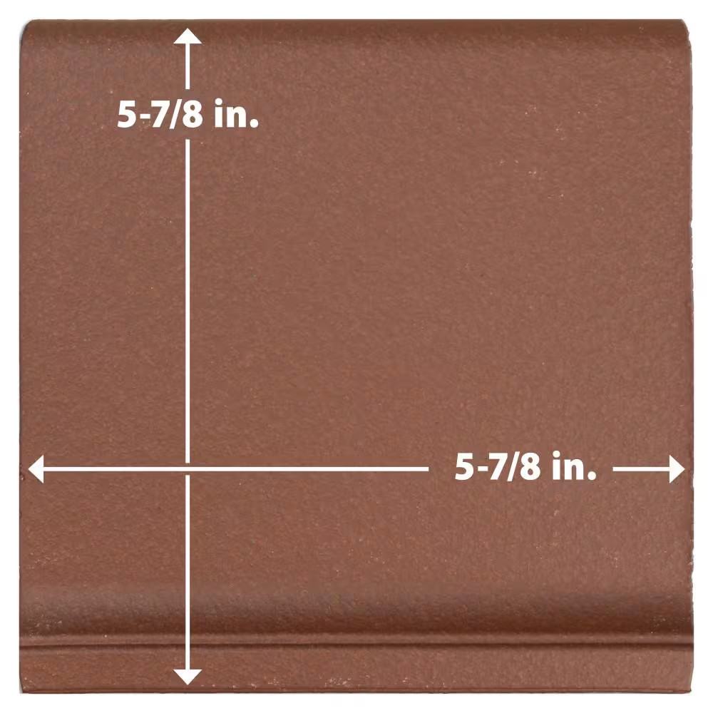 Quarry Cove Base Red II 5-7/8 In. X 5-7/8 In. Matte Ceramic Floor and Wall Tile