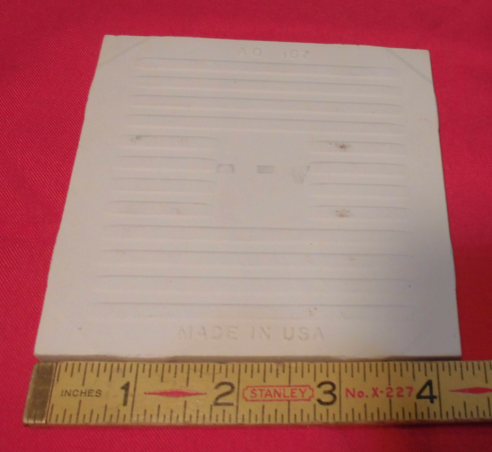 2 Ceramic Tiles *Gold Mist* Scored 3rd; Crystalline by American Olean 4-1/4″ NOS