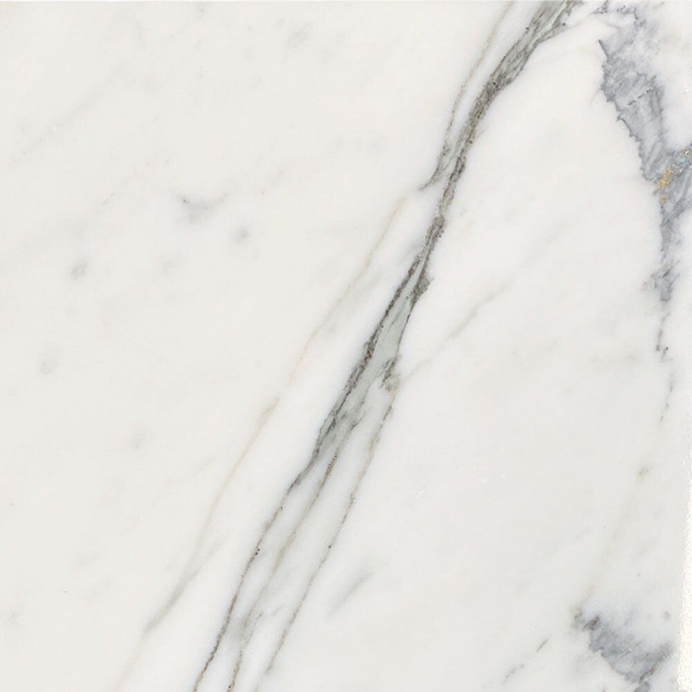 L44P Italian Statuary White Marble 12×12 Wall Floor Bathroom Tile Polished