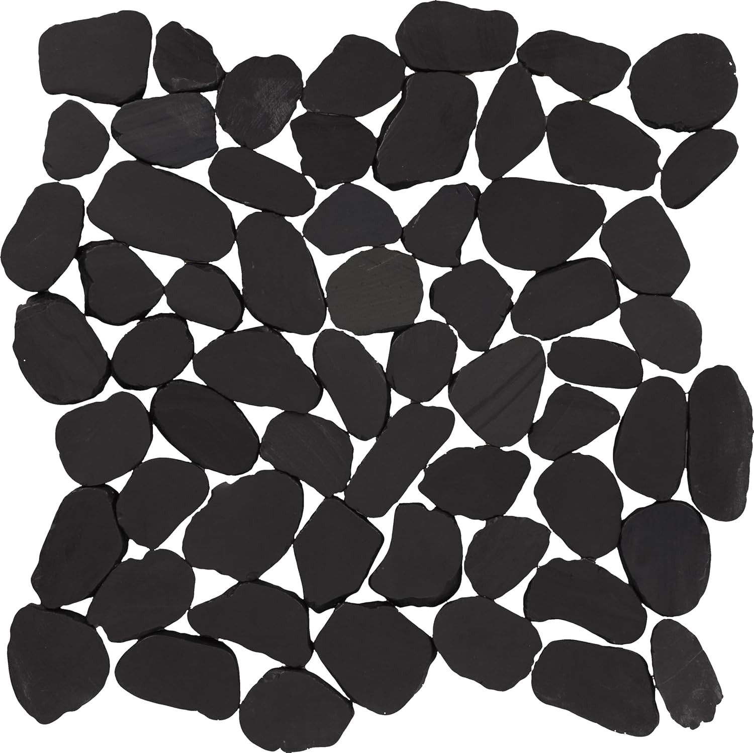 Natural Stone Tumbled Pebble Mosaic – 11 Pieces, 10.78 SQFT Coverage