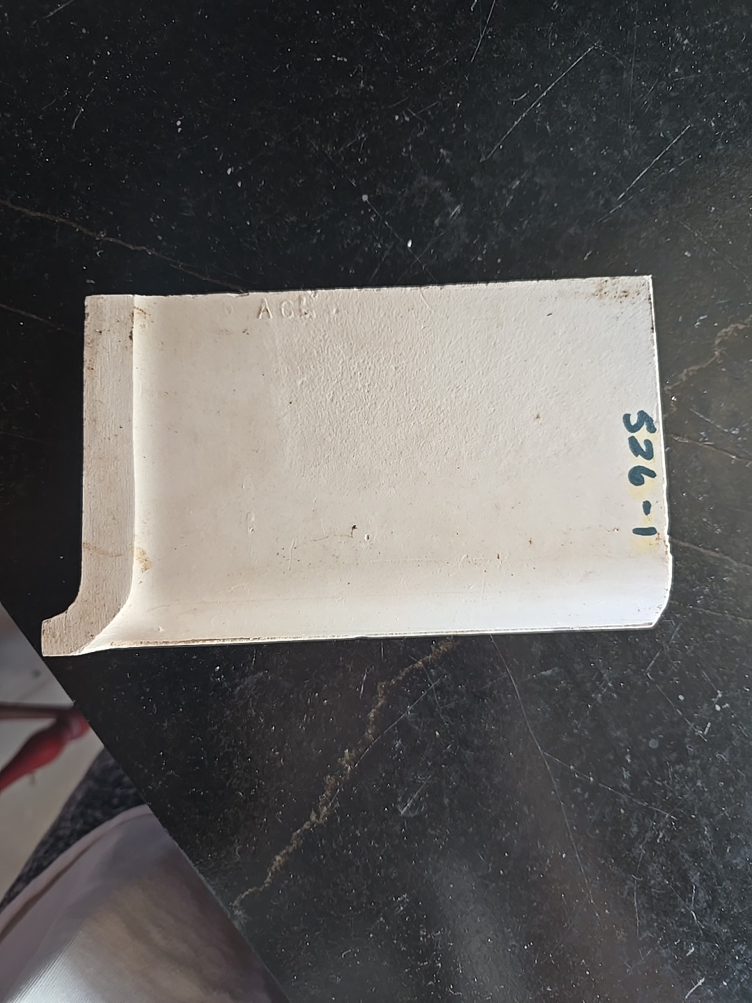 Vtg 6 1/8″ X 3 7/8″ Corner Cove Base Cream Tile NOS