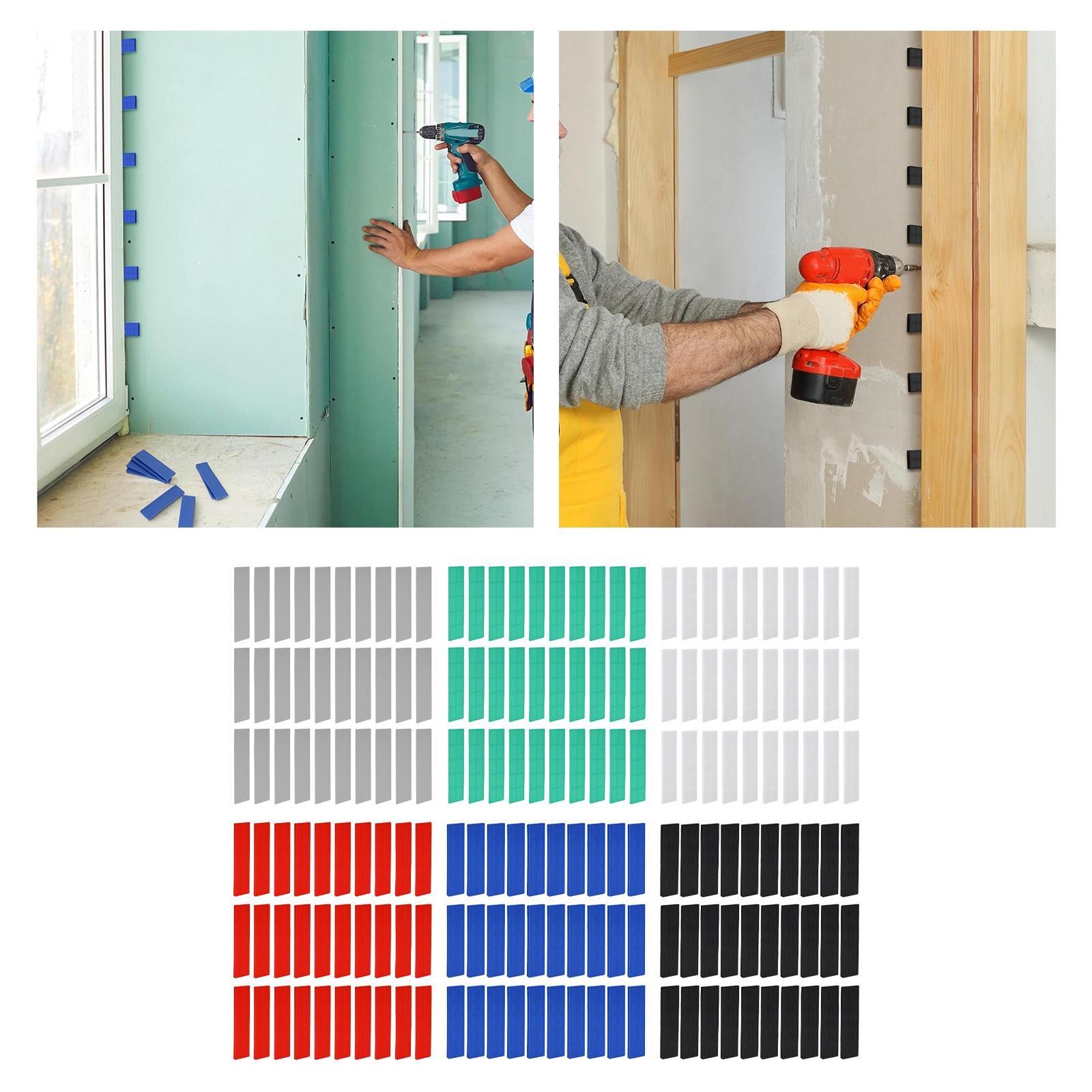180Pcs Plastic Flat Leveling Shims for Washing Machine Home Improvement Desk