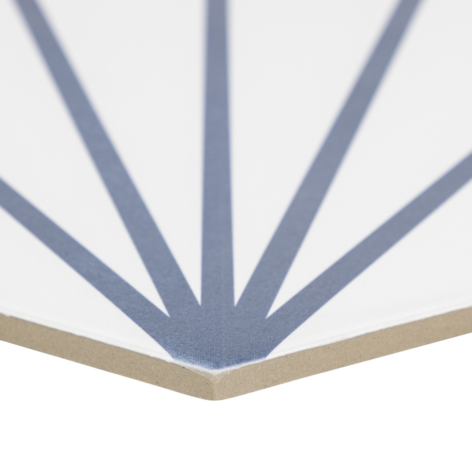 Industry Tile 9×10 Palm Bays Hexagon Light Blue Porcelain Tile (8.08 Sq. ft/Box)
