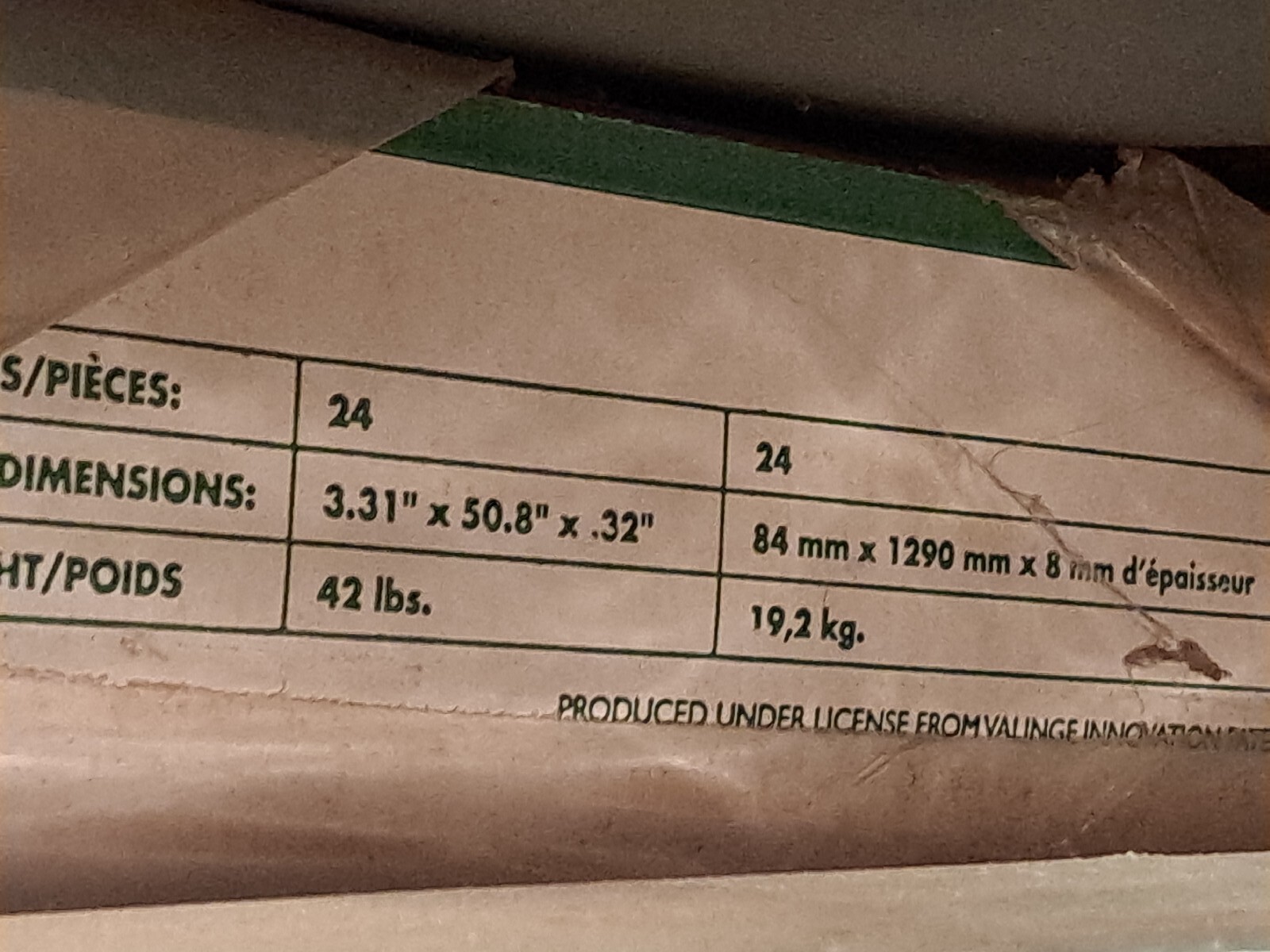 NEW Armstrong Swiftlock Boxed Wood Laminate Floor Planks 25 Boxes Available