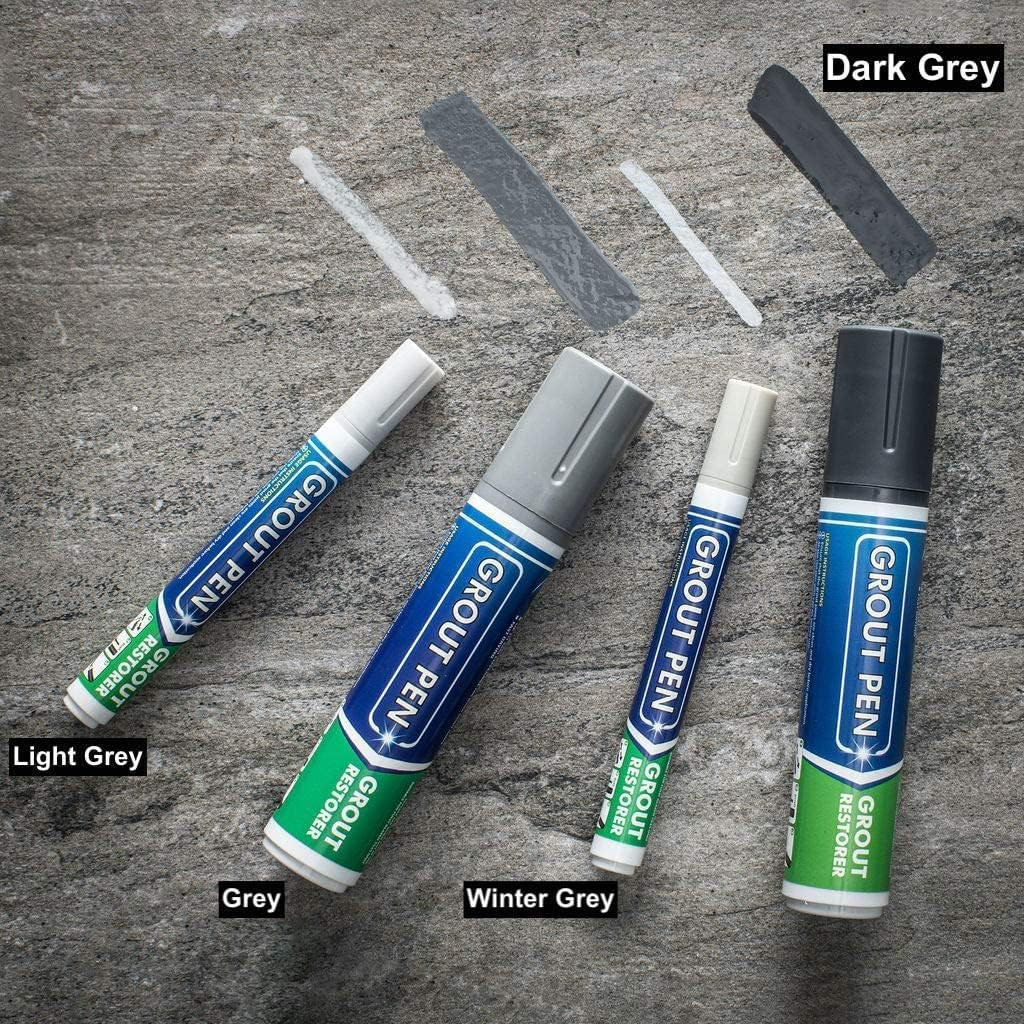 Grout Pen Dark Grey Tile Paint Marker: Waterproof Grout Paint, Tile Grout Colora
