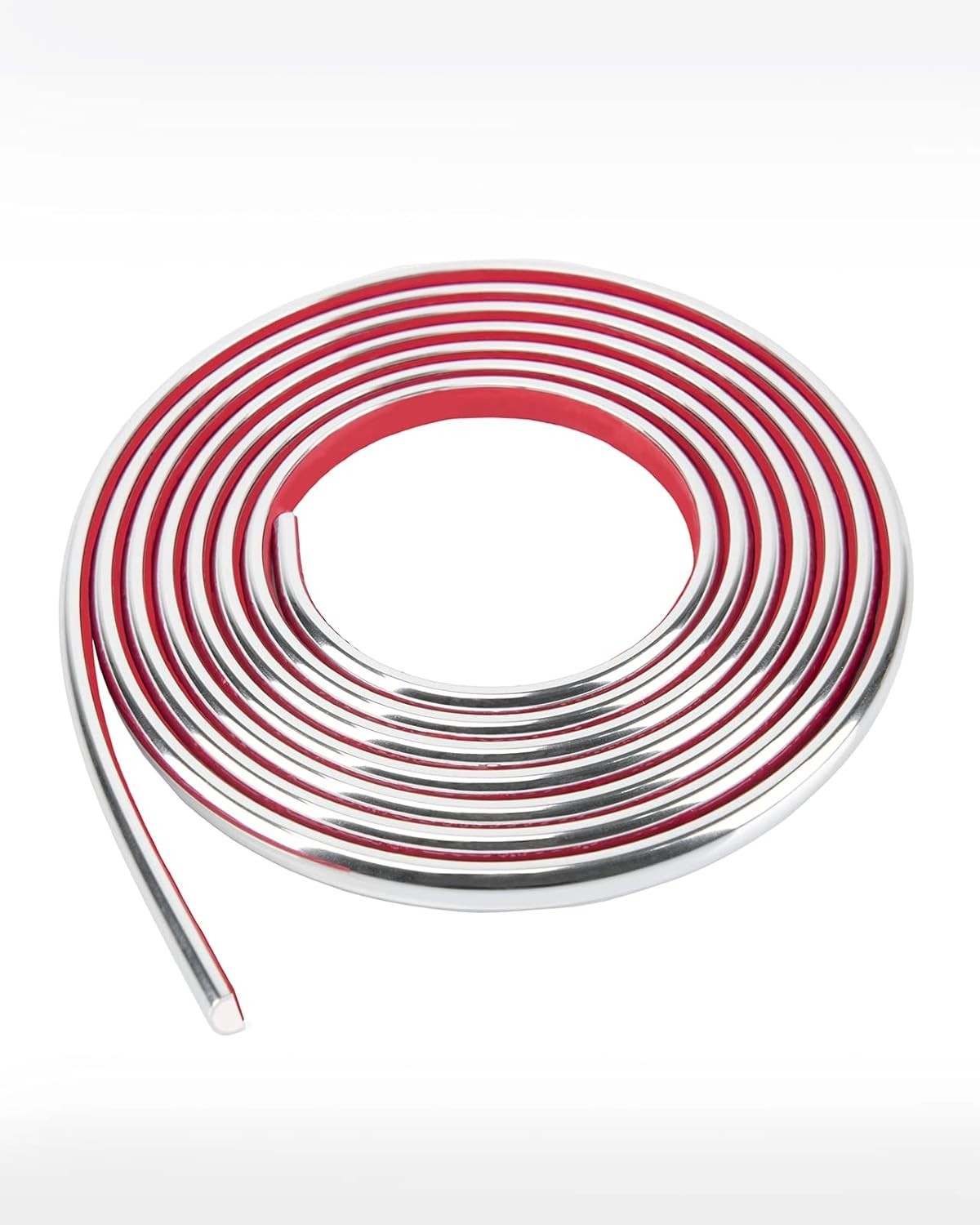 Self-Adhesive 10 Ft Backsplash Edge Trim in Durable Stainless Steel Finish