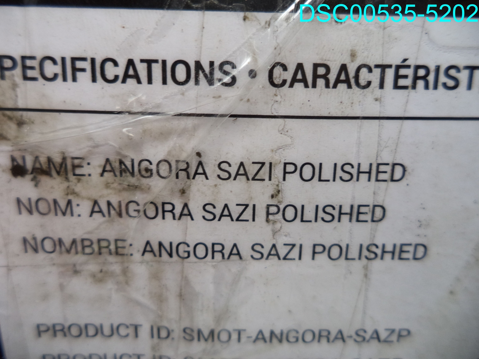 QTY=10:SMOTANGORASAZP1 Angora Sazi 11.04″x13.46″ Polished Marble Floor&Wall Tile