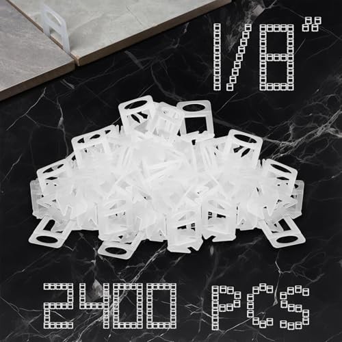 Tile Leveling System Tiles Leveler Spacers, 2400-Piece 1/8 Inch 2400 Spacers
