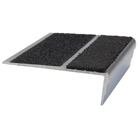 Stairmaster 333Ft-Sn5 Stair Nosing Extruded Aluminum Black, 60 In W X 1/8 In