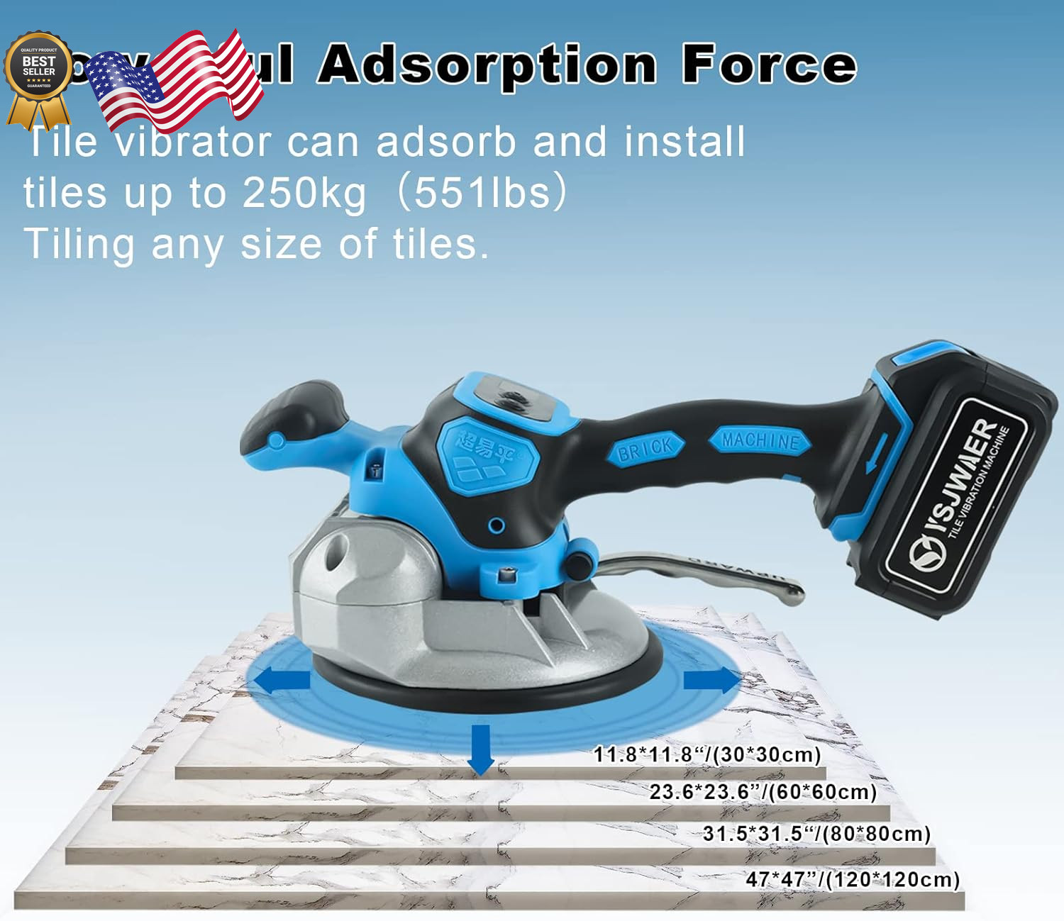 Tile Vibration Installation Tool Machine YSJWAER Tiling Vibrator Automatic NEW