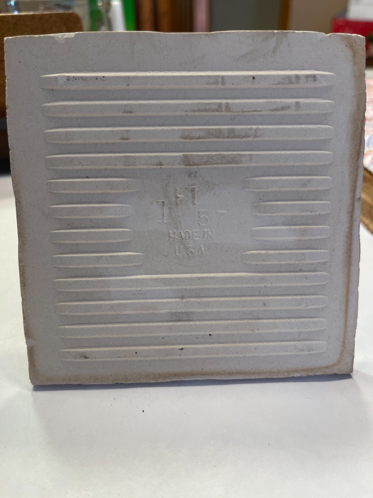 Vintage Florida Tile | Square | 4 3/8″ x 4 3/8″ | Buff | NOS – New Old Stock