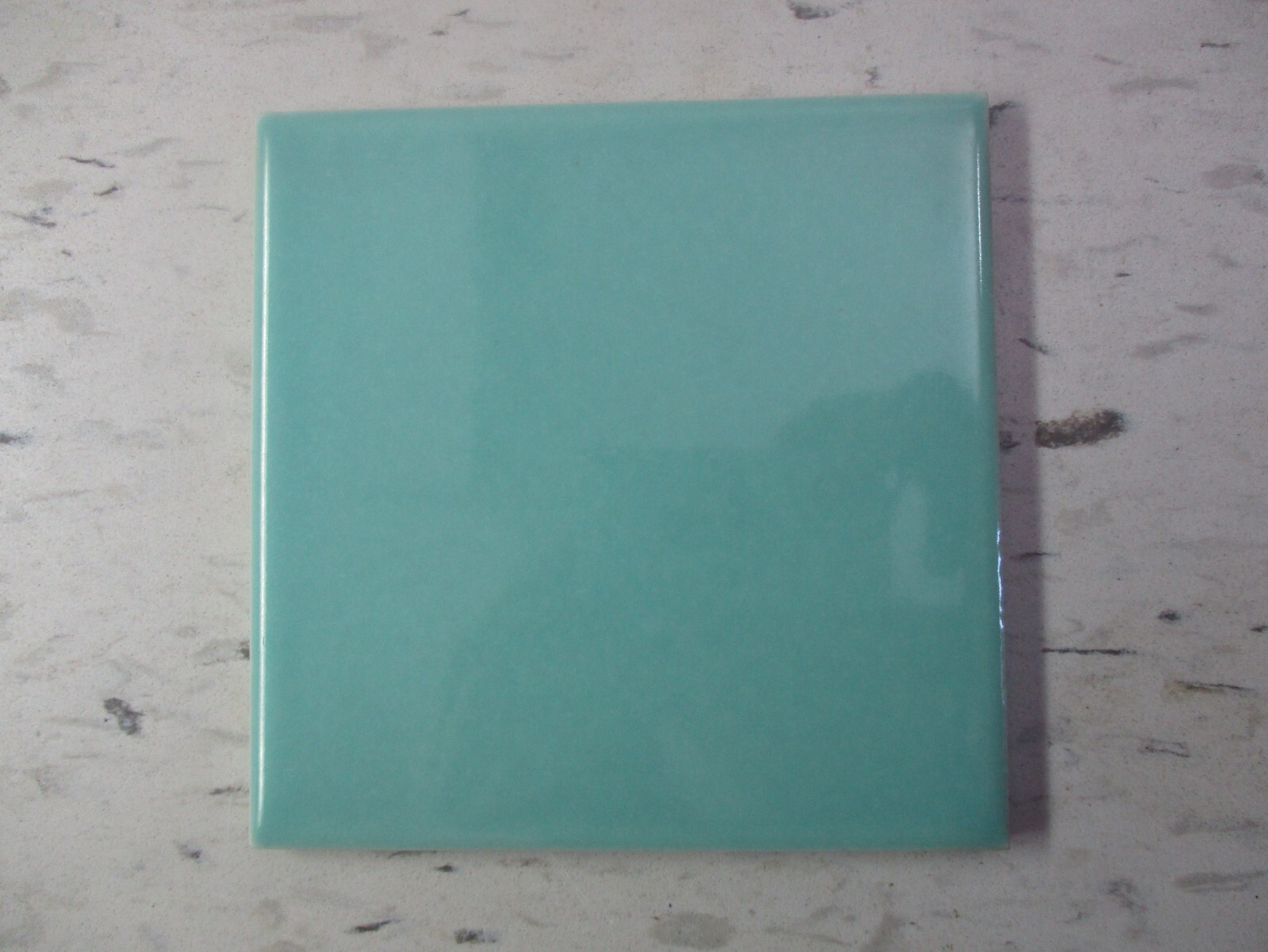 1 Wall Tile Atco USA 4-3/8″ Sq. Aqua Green Turquoise Ceramic 1950s Retro Vintage