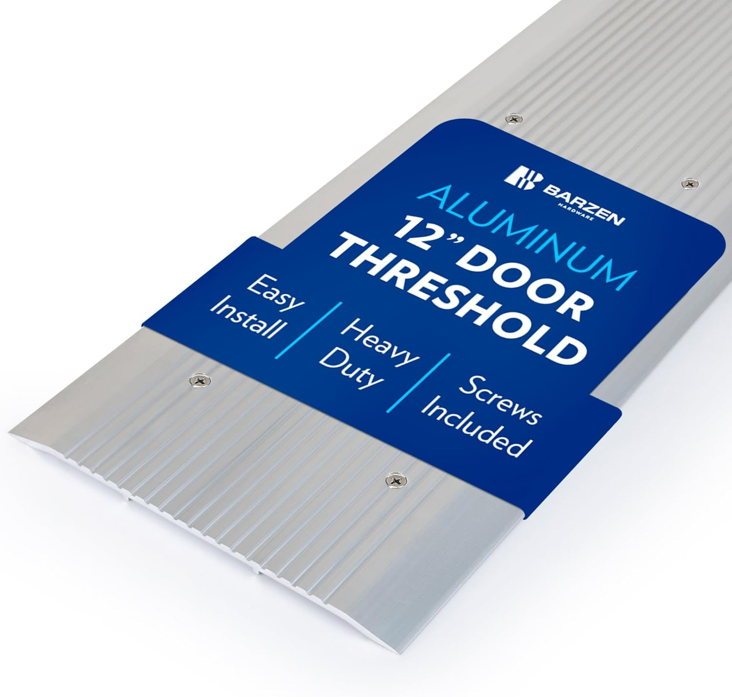 12″ Aluminum Door Threshold Strip – Low-Profile Transition Saddle 12″x48