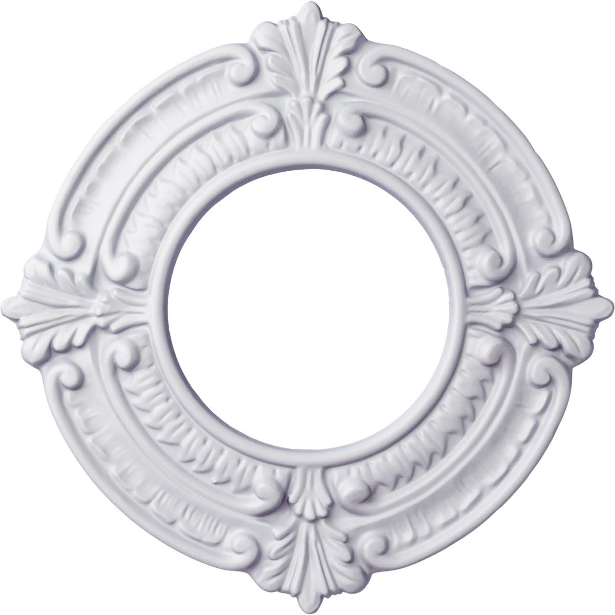 Ekena Millwork CM09BN Benson Ceiling Medallion, 1 Count (Pack of 1), Primed