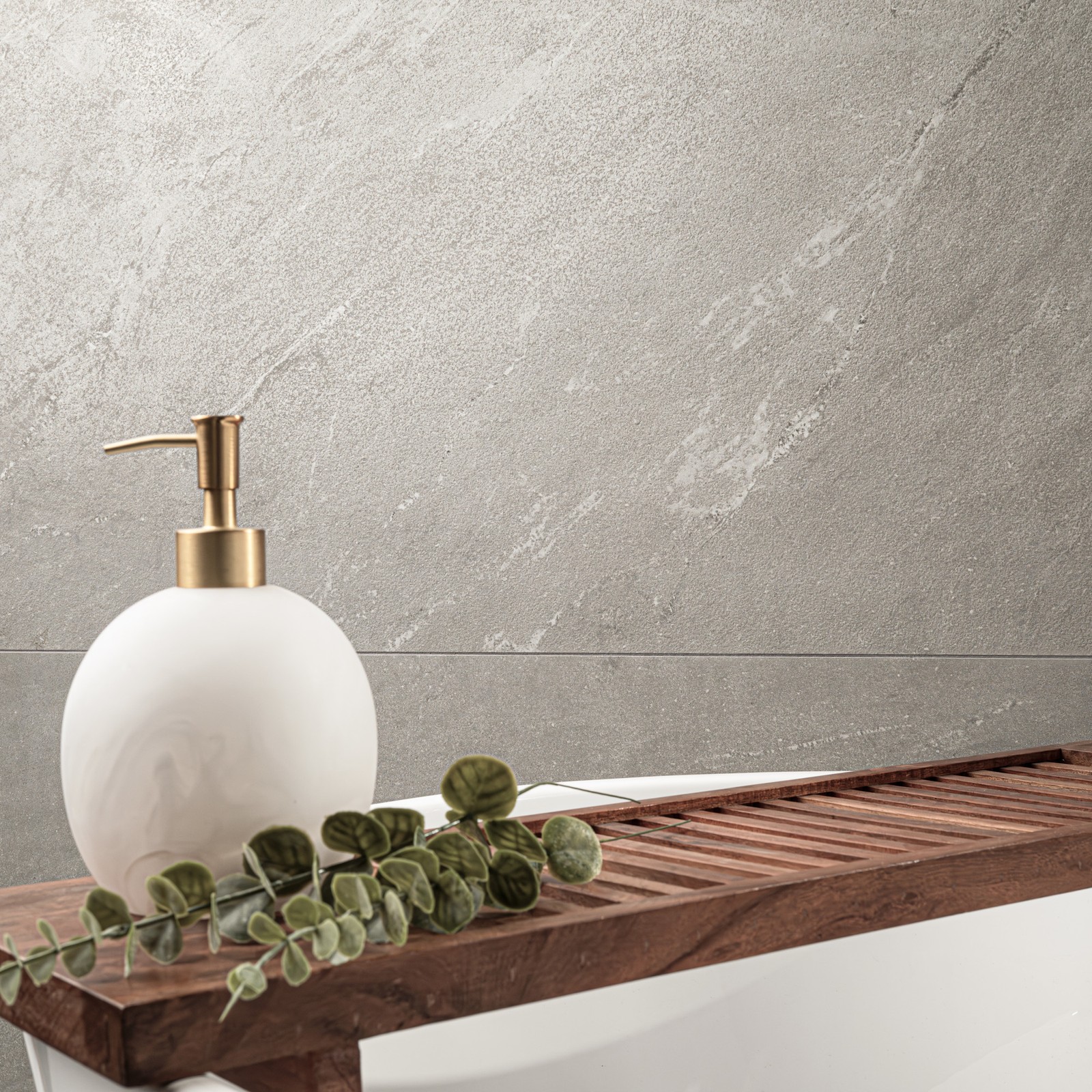 Ackland AKNPTNOR24X48-PL Norrin Cinder 24 in. x 48 in. Quartzite – Off White