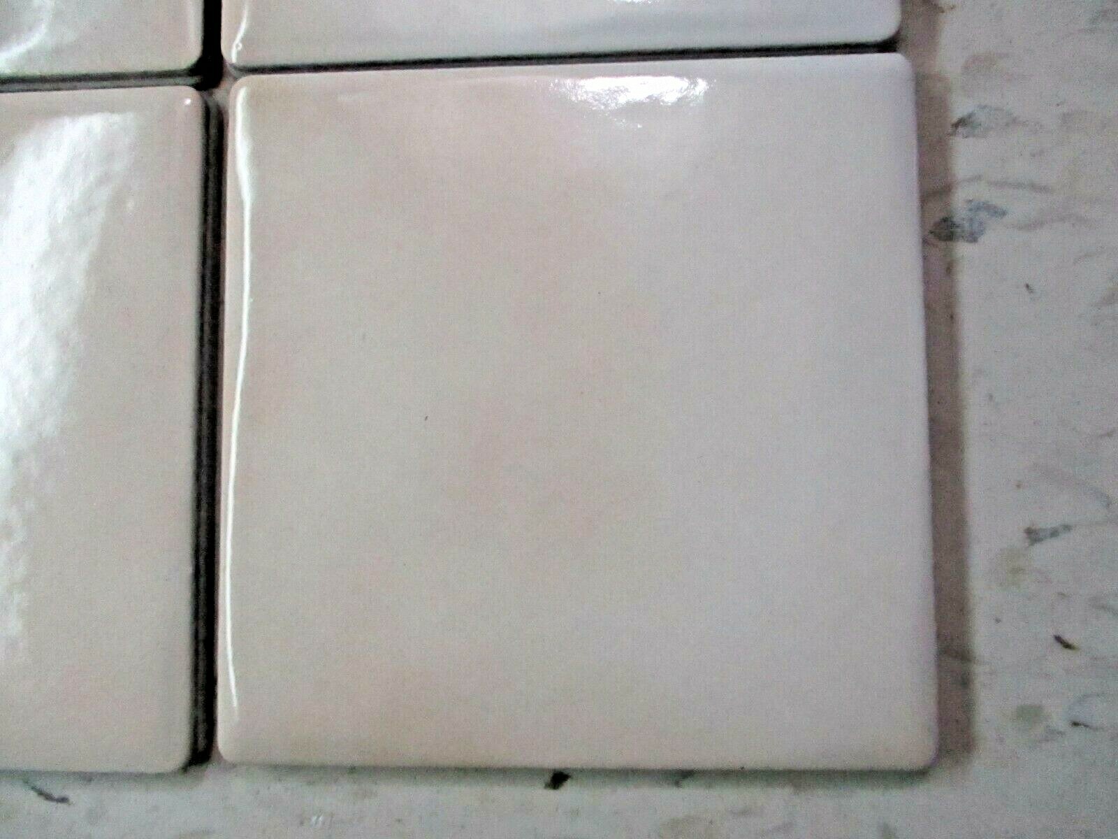 1 Floor Tile Italy Dimpled 4-1/8″ Porcelain Satin Beige w/ Color Variations MCM