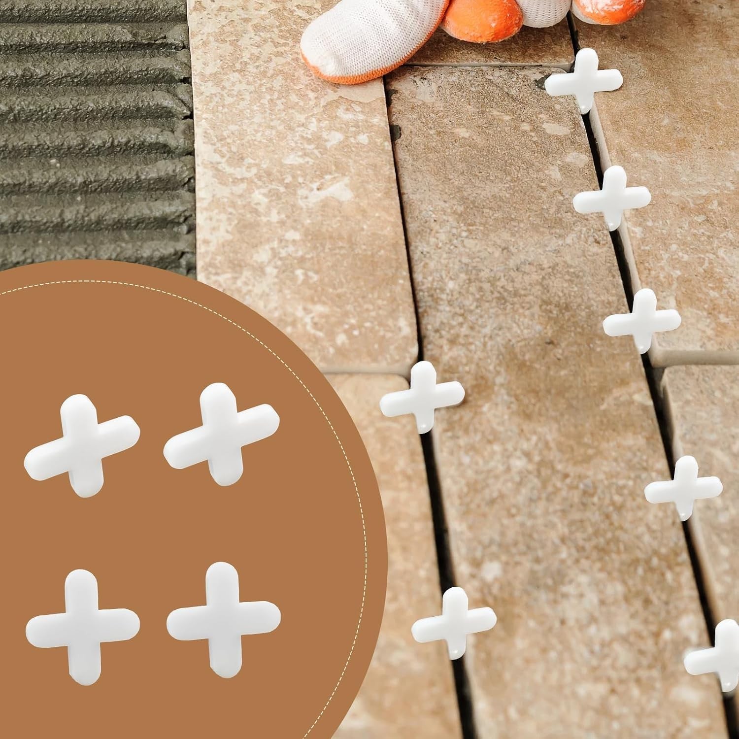 Durable Plastic Tile Leveling Clips 500Pcs – 1.5mm Spacing for Flawless Finishes