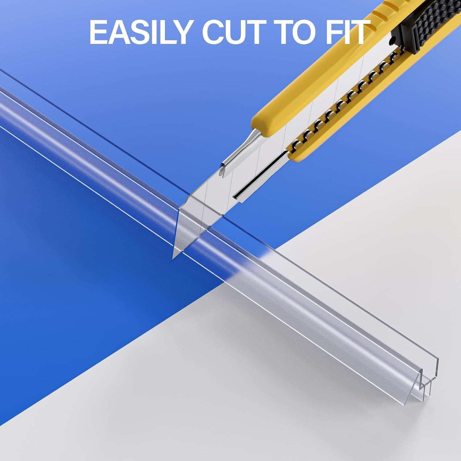 Yecaye 3 Pack 3/8″ x 39″ Shower Door Bottom Seal,Shower Door Sweep,Frameless Gla