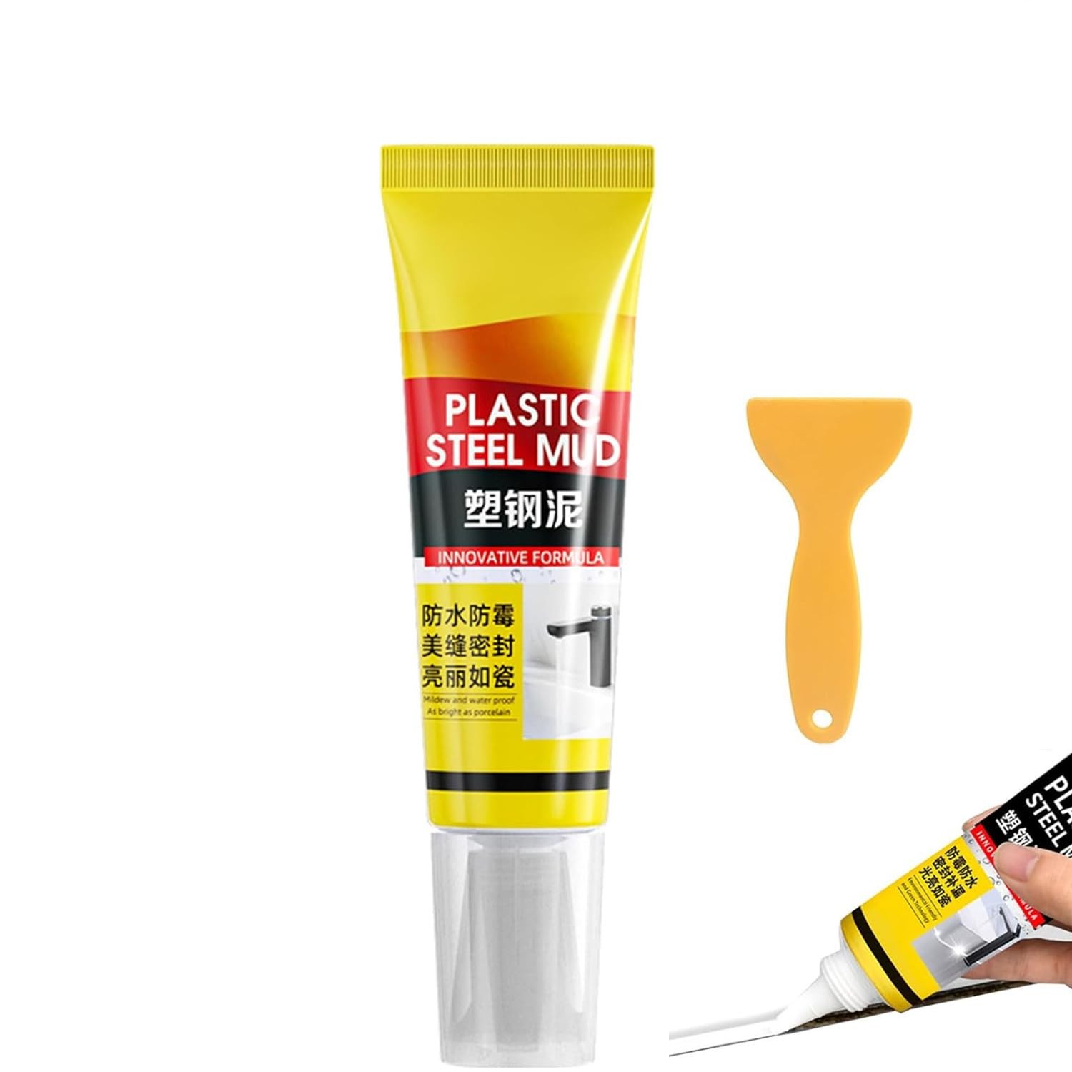 Multifunctional Waterproof White Caulk with Scraper, Waterproof Caulk Sealant