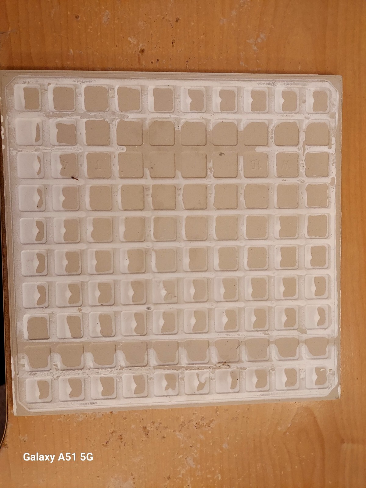 1 Piece Almond Ceramic Floor Tile 8″ by 8″ Flat Surface! Nice Shape!