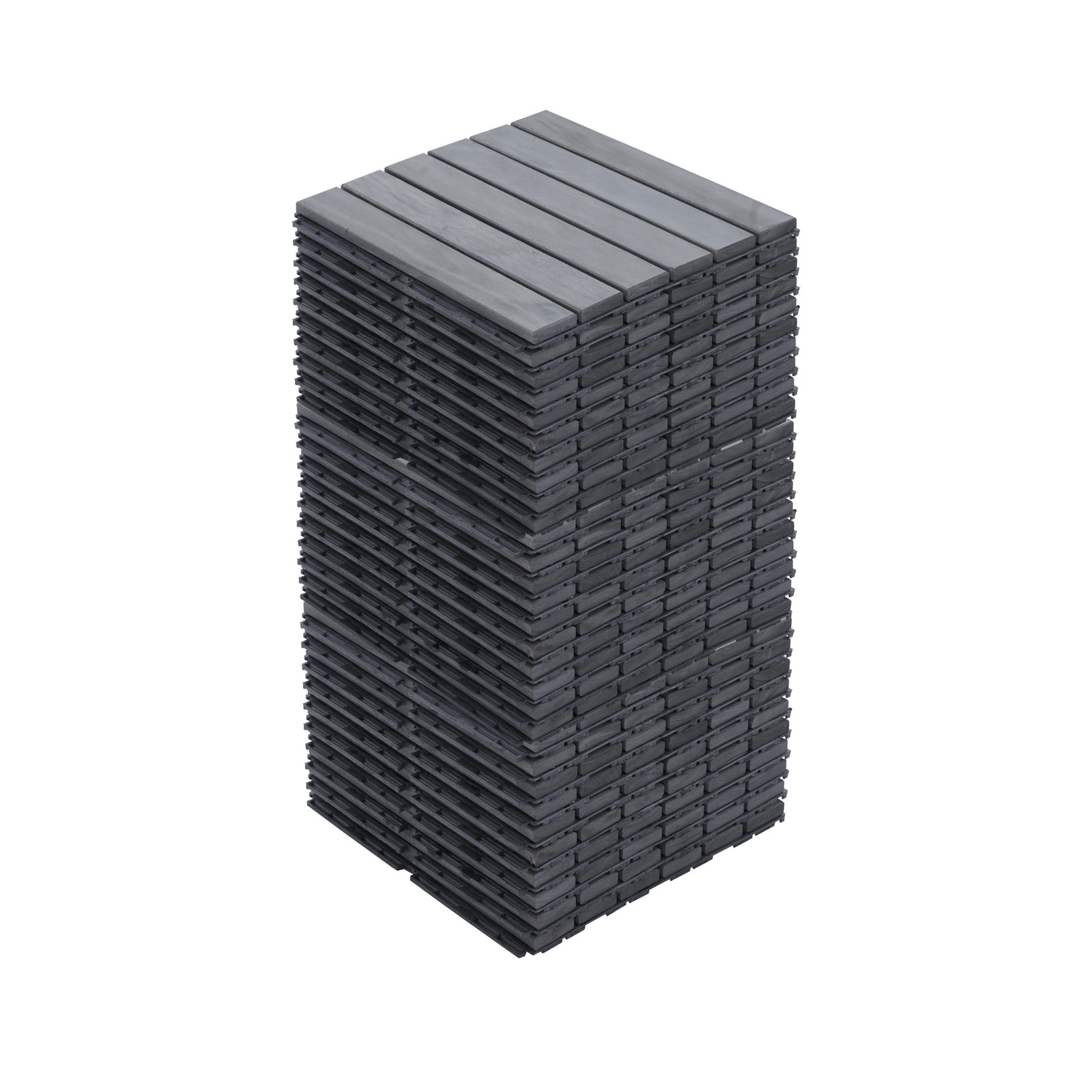 Square striped acacia hardwood outdoor flooring