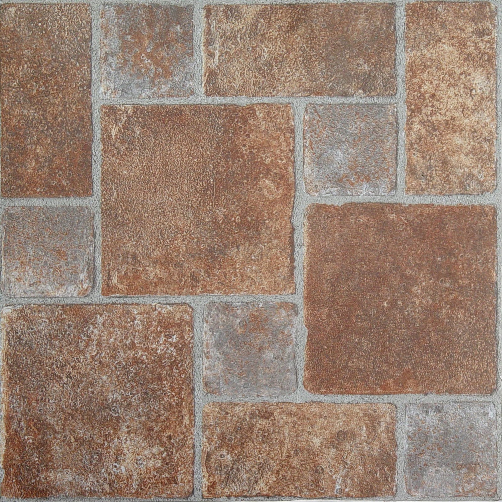 Nexus Self Adhesive 12Inch Vinyl Floor Tiles, 20 Tiles 12″ x 12″, Brick Pave…