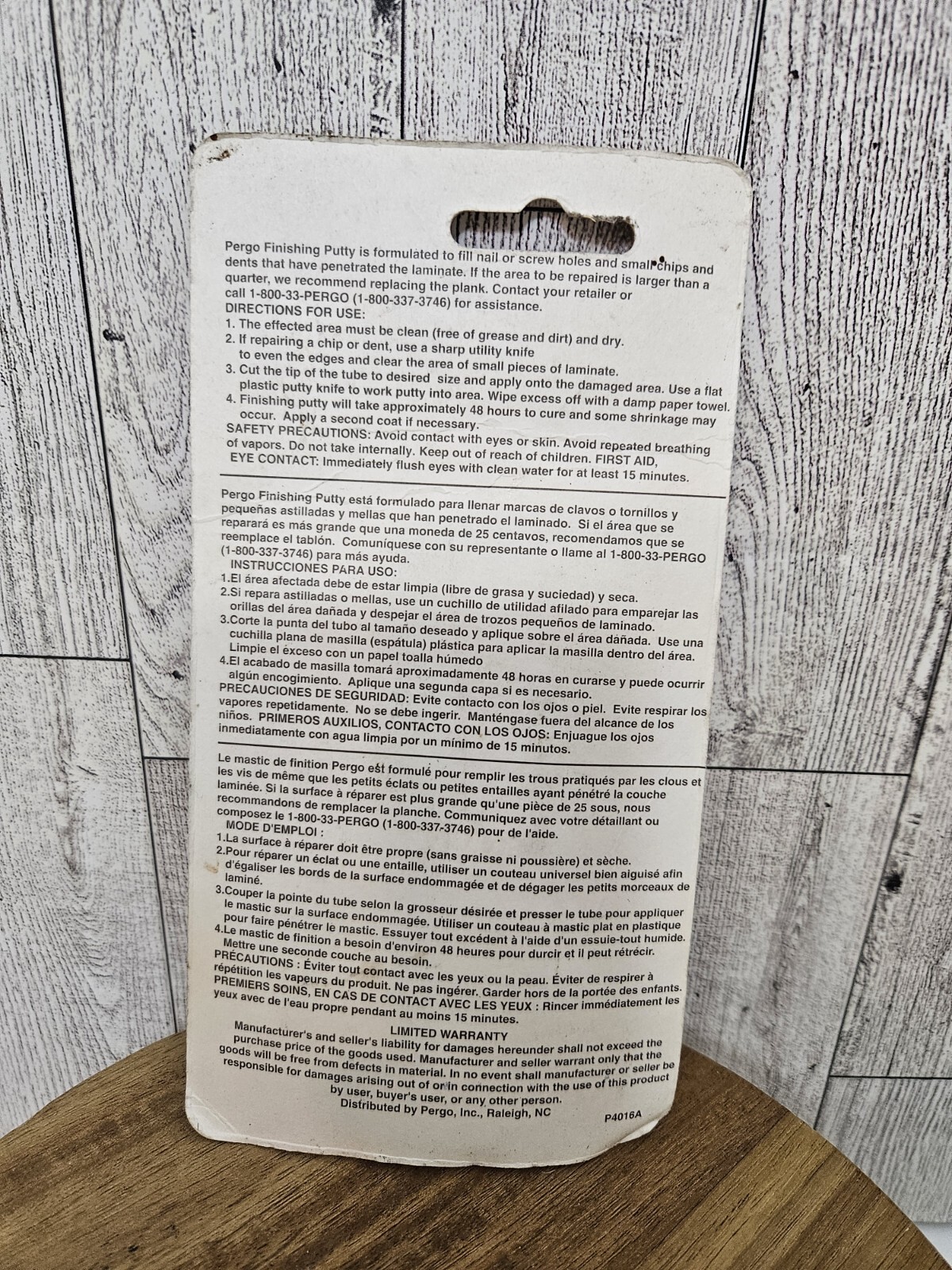 Pergo Simple Solutions Finishing Putty Laminate Repair Color #456903 Made In USA