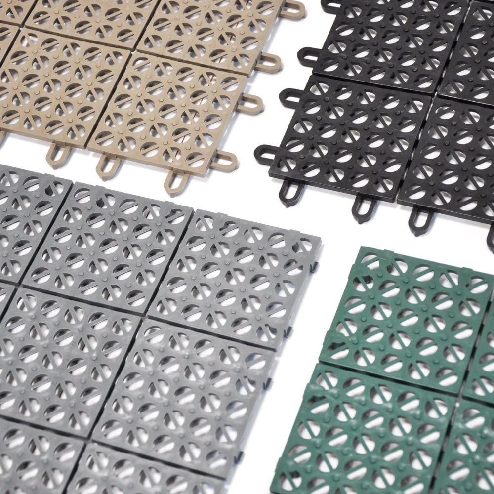 Multiflex Interlocking Decking Tiles – 22 Sqft, Weather-Resistant, Easy Install