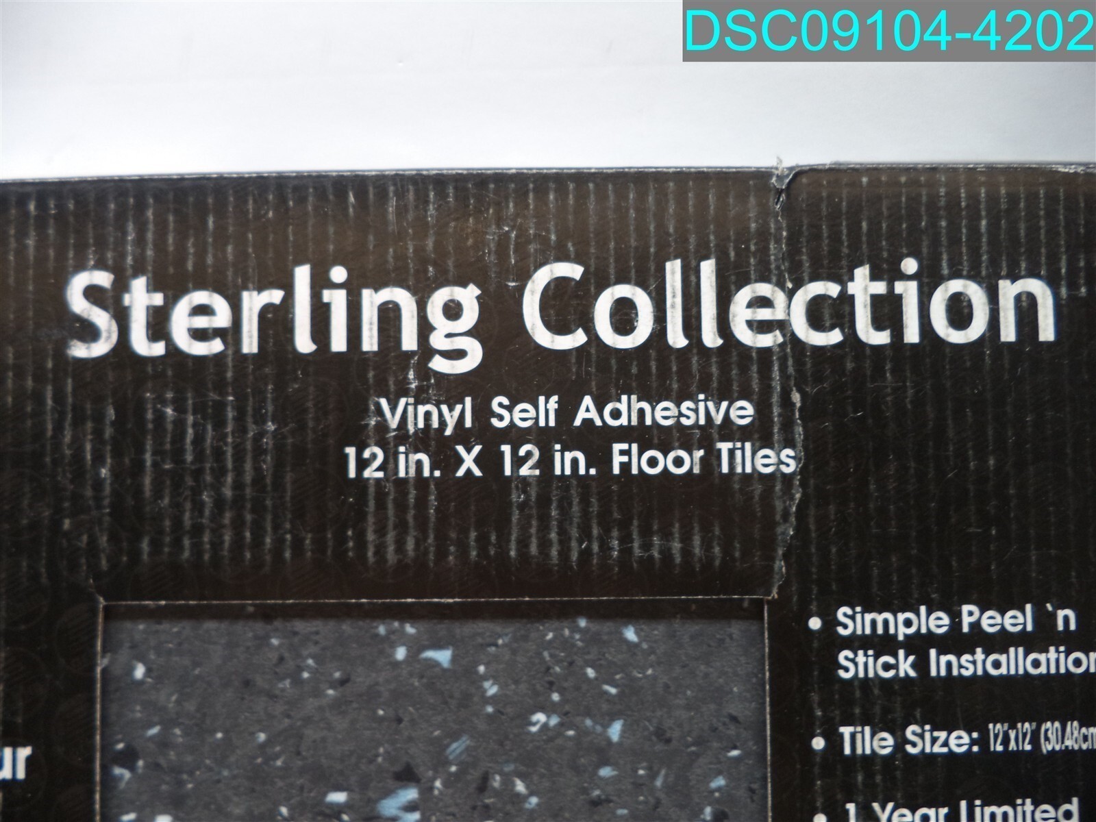 QTY=120: Sterling Self Adhesive Vinyl Floor Tiles 12″ x 12″ 054006240861