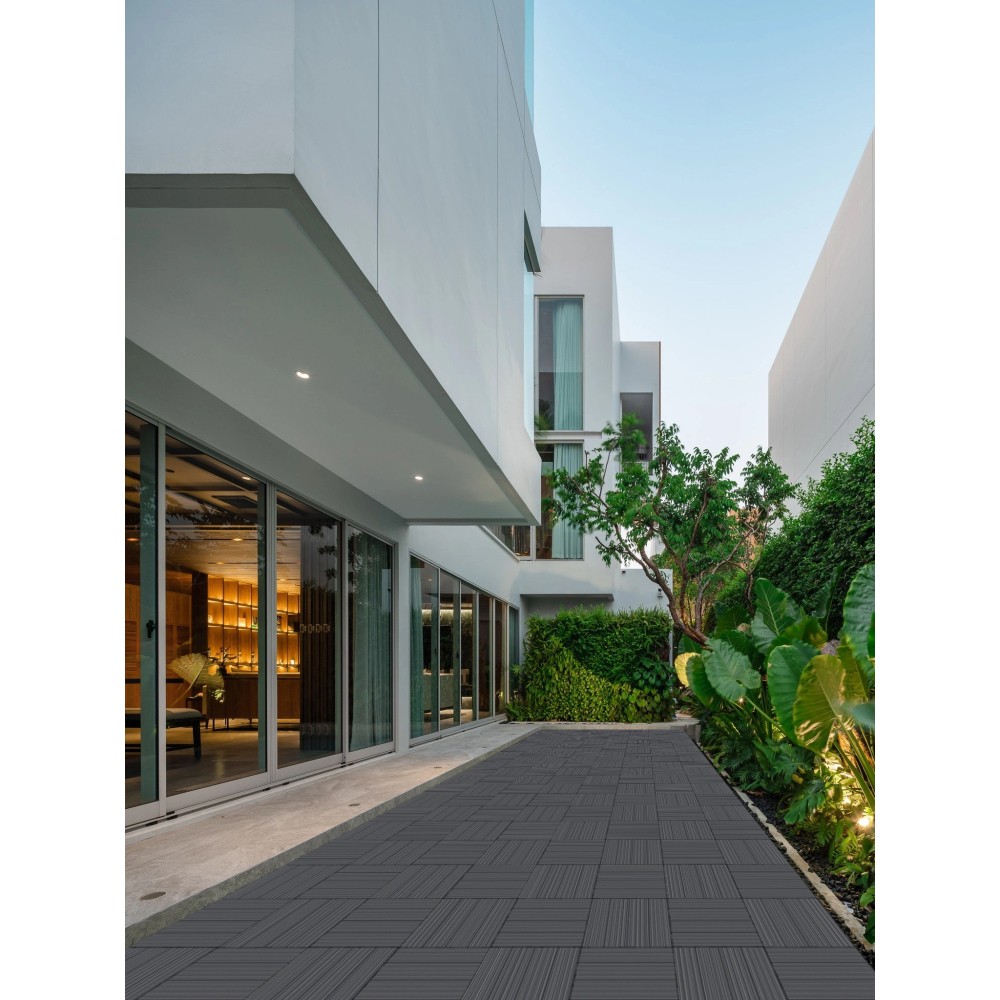 Waterproof Outdoor Indoor Flooring for Patio Backyard DIY Interlocking Deck Tile