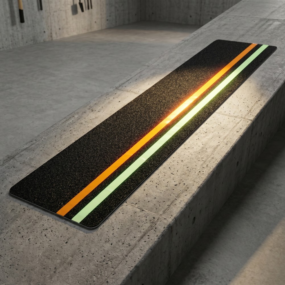 5pcs Slip Resistant Reflective Tread – Reflective Non Skid 24″X6″ Grip Tape for