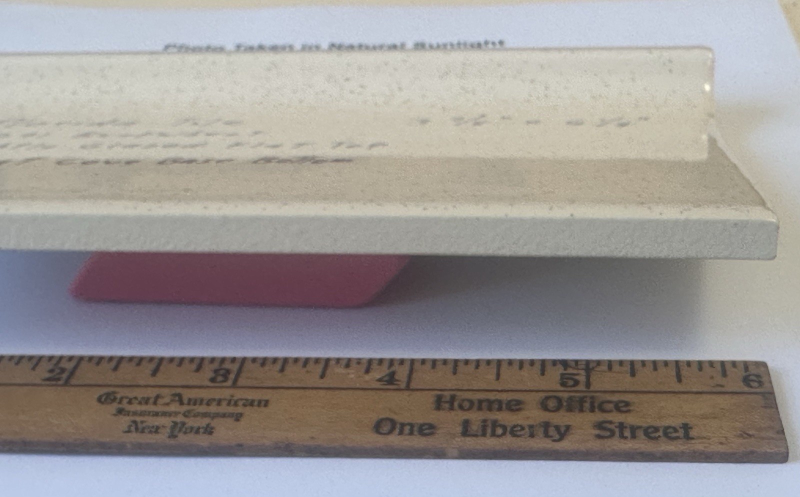 1 pc. Buckwheat 3-7/8 X 6-1/8″ Glossy Ceramic Cove Base Tile, florida, Flat Top