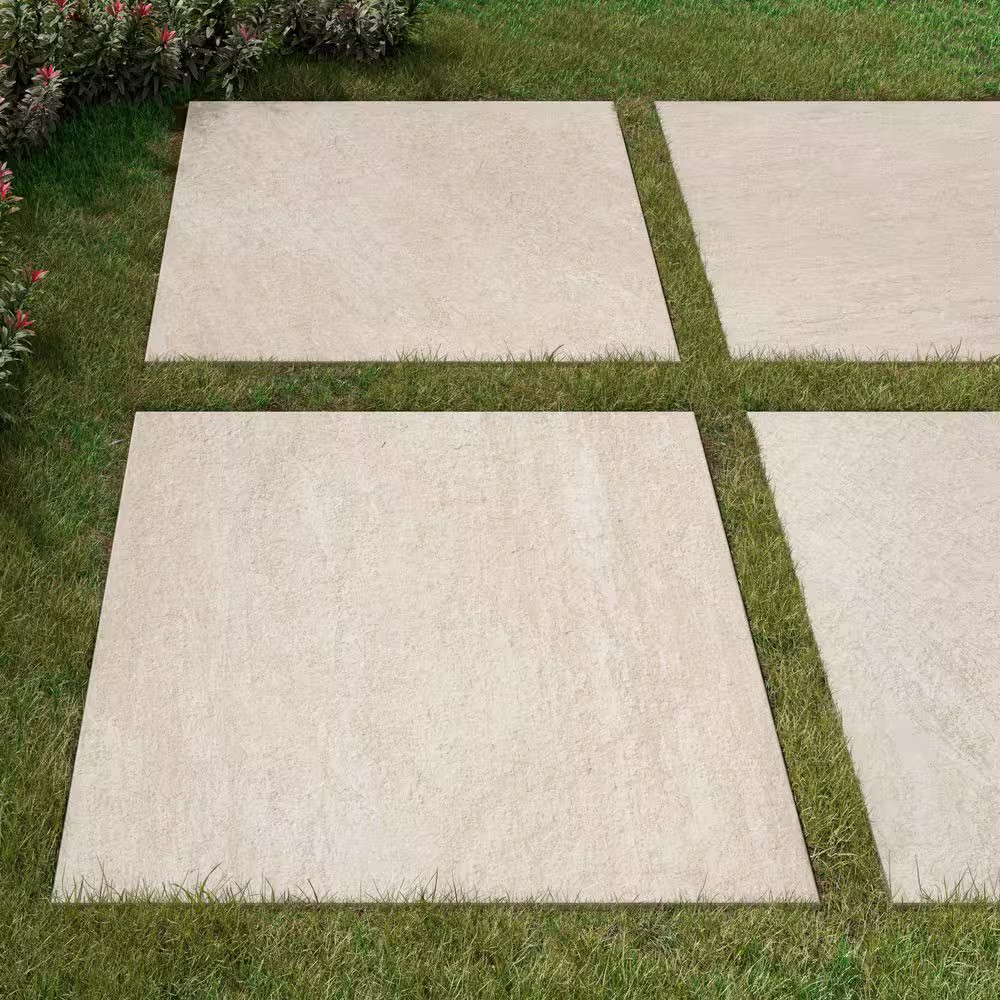Alpe White 24 In. X 24 In. X 0.75 In. Stone Look Porcelain Paver