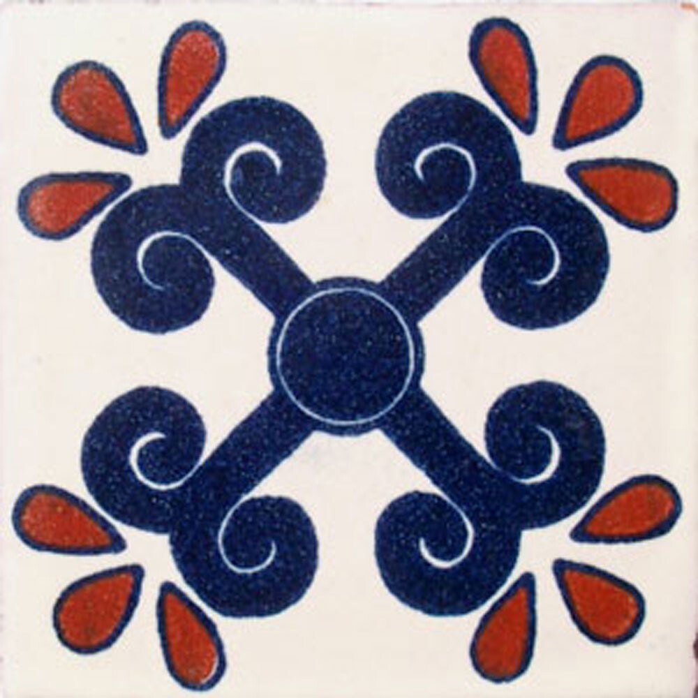 C#049) MEXICAN TILES CERAMIC HAND MADE SPANISH INFLUENCE TALAVERA MOSAIC ART