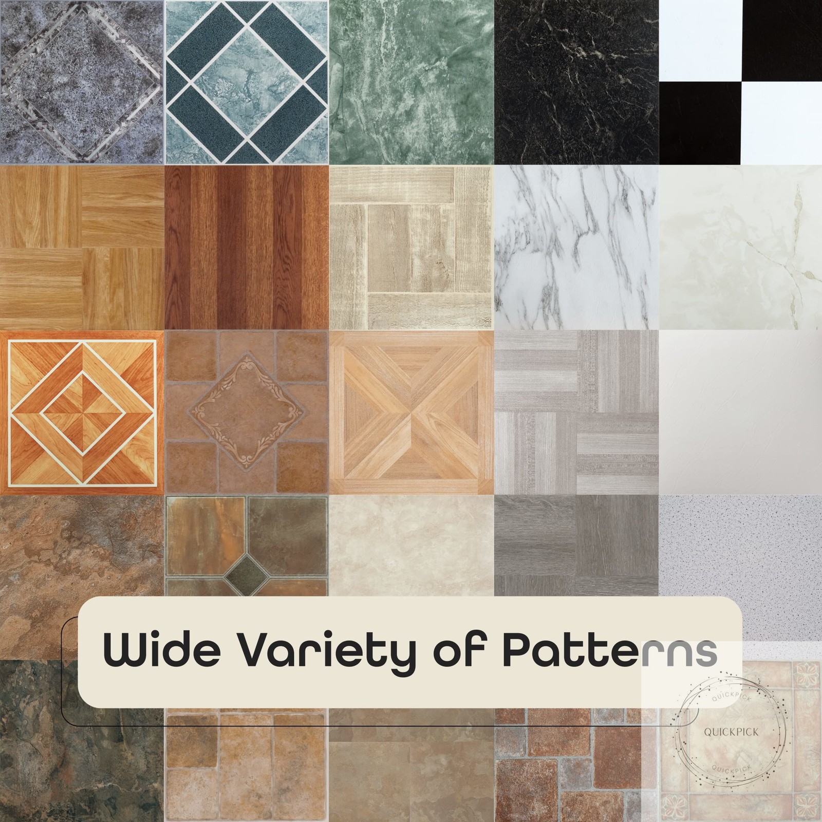 Nexus Self Adhesive 12-Inch Vinyl Floor Tiles, 20 Tiles – 12″ x 12″ Brick Pavers