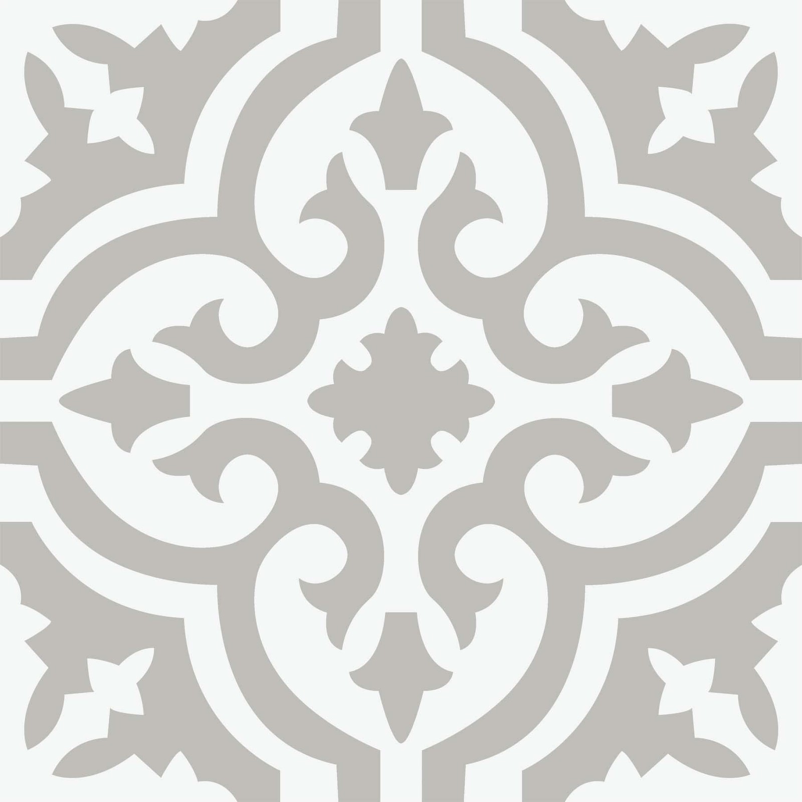 FloorPops FP3895 Emilia Peel & Stick Floor Tiles, 12″L x 12″W x 0.06″T, Gray