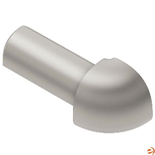Schluter RONDEC – 1/2″ Outside Corner – Satin Nickel – (EV/RO 125 AT)