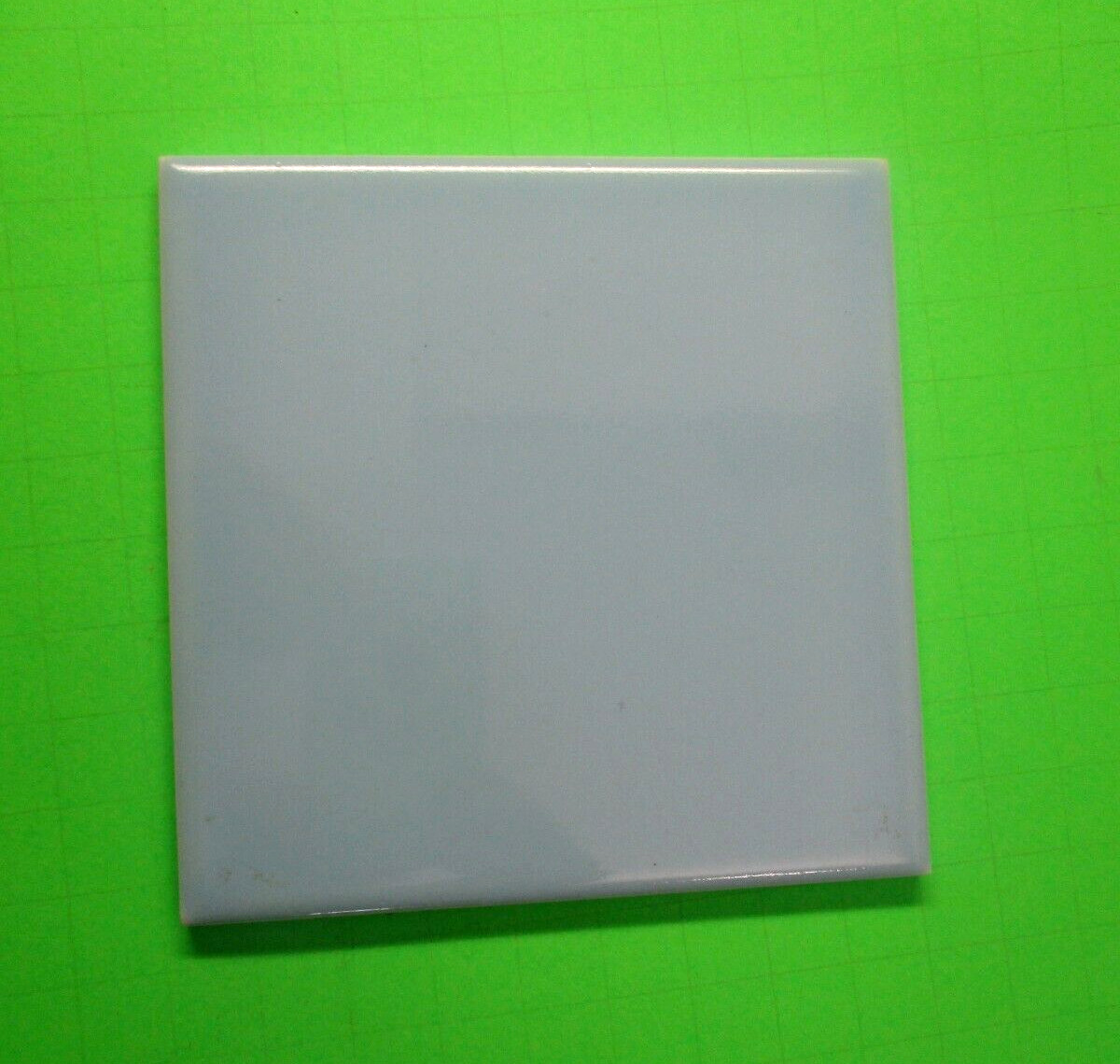 1 Wall Tile Atco USA 4-3/8″ Gloss Light Powder Blue Ceramic 1950s Retro Vintage