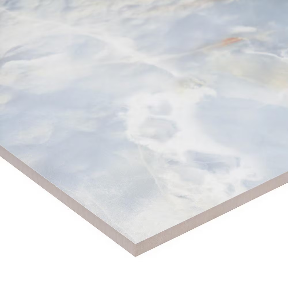 Selene Blue Onyx 24 In. X 24 In. Polished Porcelain Floor and Wall Tile (15.49 S