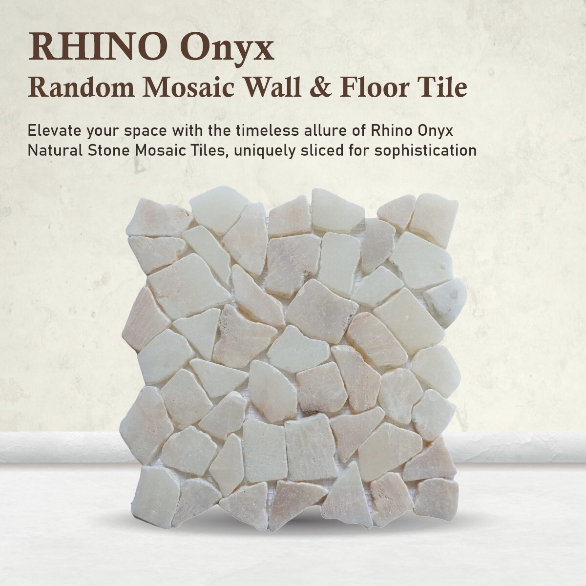 Rhino Onyx Random Mosaic Wall & Floor Tile ($10.59/SqFt)