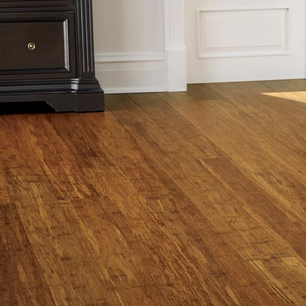 Harvest 3/8 In. T X 4.9 In. W Strand Woven Engineered Bamboo Flooring (24.6 Sqft