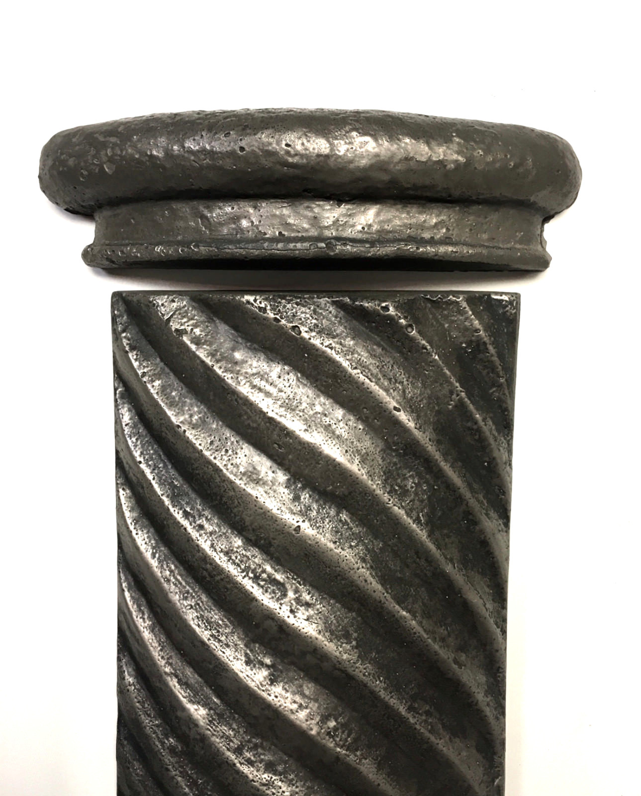 6×8 Roman Column Silver Metal Resin Tile Insert Art Craft Decor Backsplash
