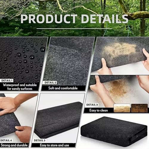 Golf Cart Garage Floor Mat 110in x 59in | Waterproof, Oil Absorbent, Anti-Slip