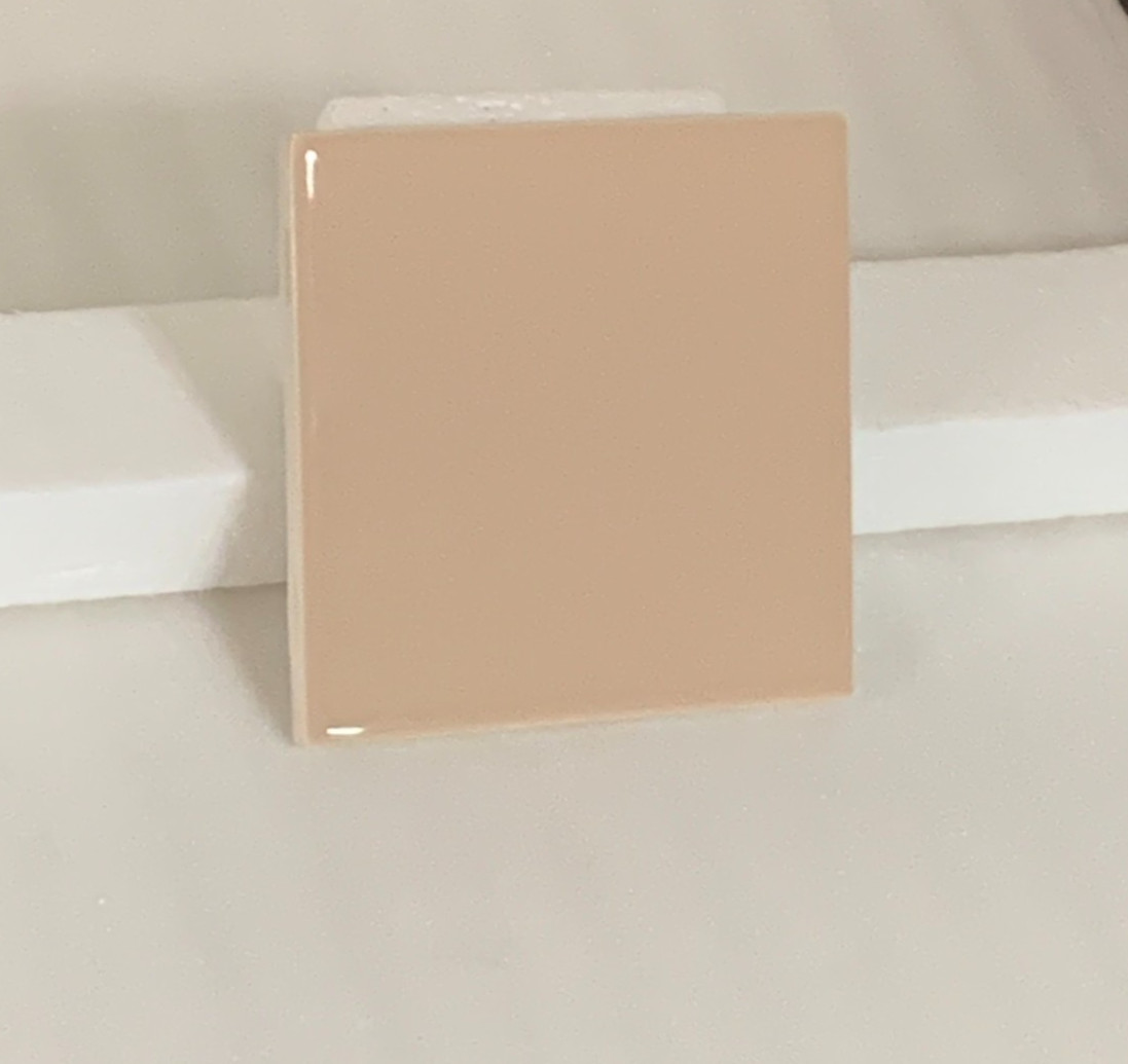 New Vintage Wenczel Tile Co Ceramic Suntan #221 Gloss 4 5/16″ x 4 5/16″