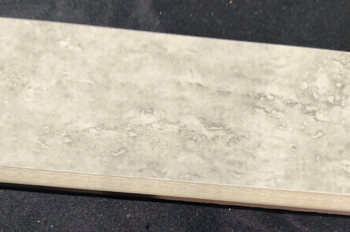 Style Selections #2240504 Torin Grey 3″ X 12″ Bullnose Porcelain Tile 10 Pcs