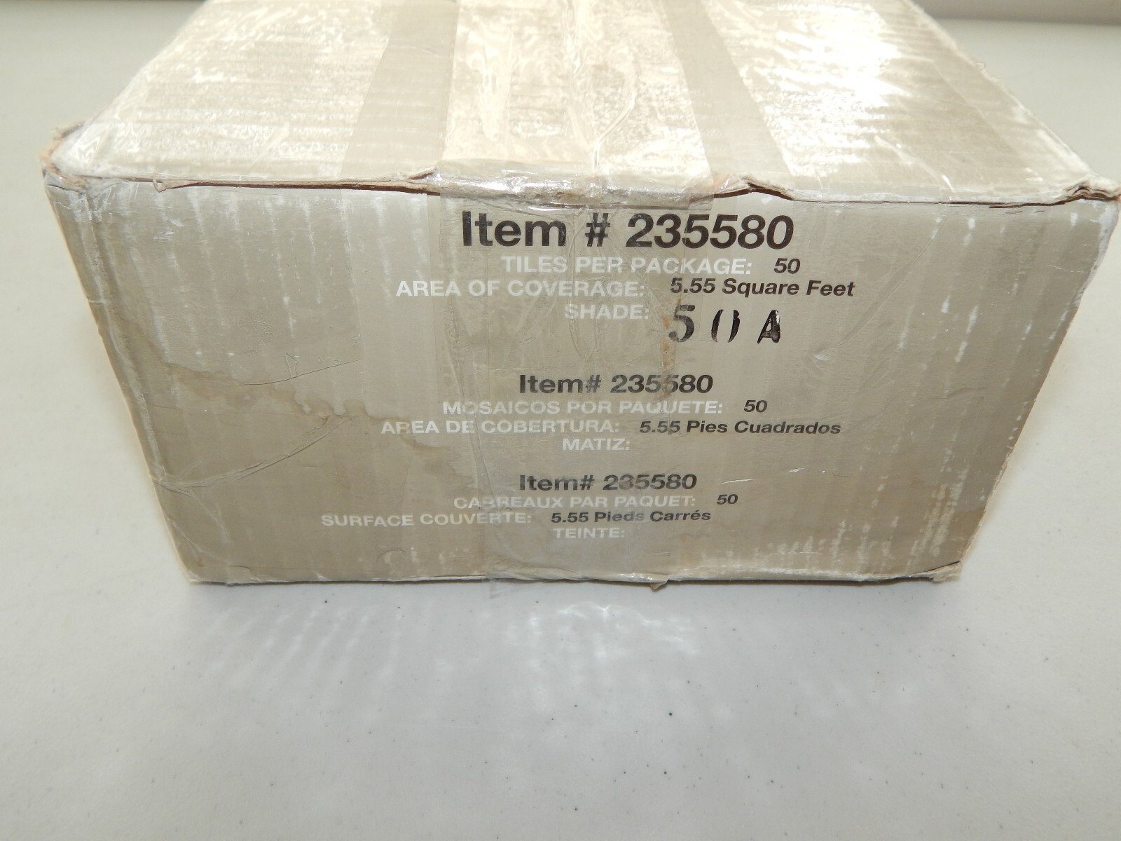 NOS 4″ X 4″ Hampton Beige Cream Wall Tile 50 Tiles 5.55 Sq Feet READ CAREFULLY!!