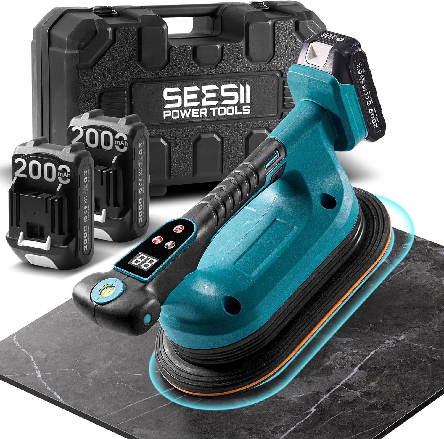 2-In-1 Tile Vibration Tool & Electric Suction Cup 285Mm – 12 Speeds, 10 Hours Ru
