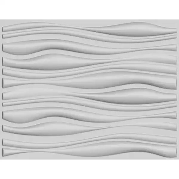 Brand New 3D Embossed Hardboard Wall Panel Branches – 32 Square Feet – Off White