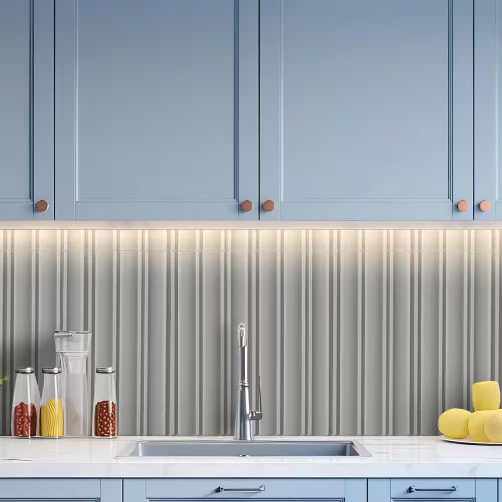 Olden Jewell 7 In. X 16 In. Satin Porcelain Fluted Subway Wall Tile (10.25 Sq. F