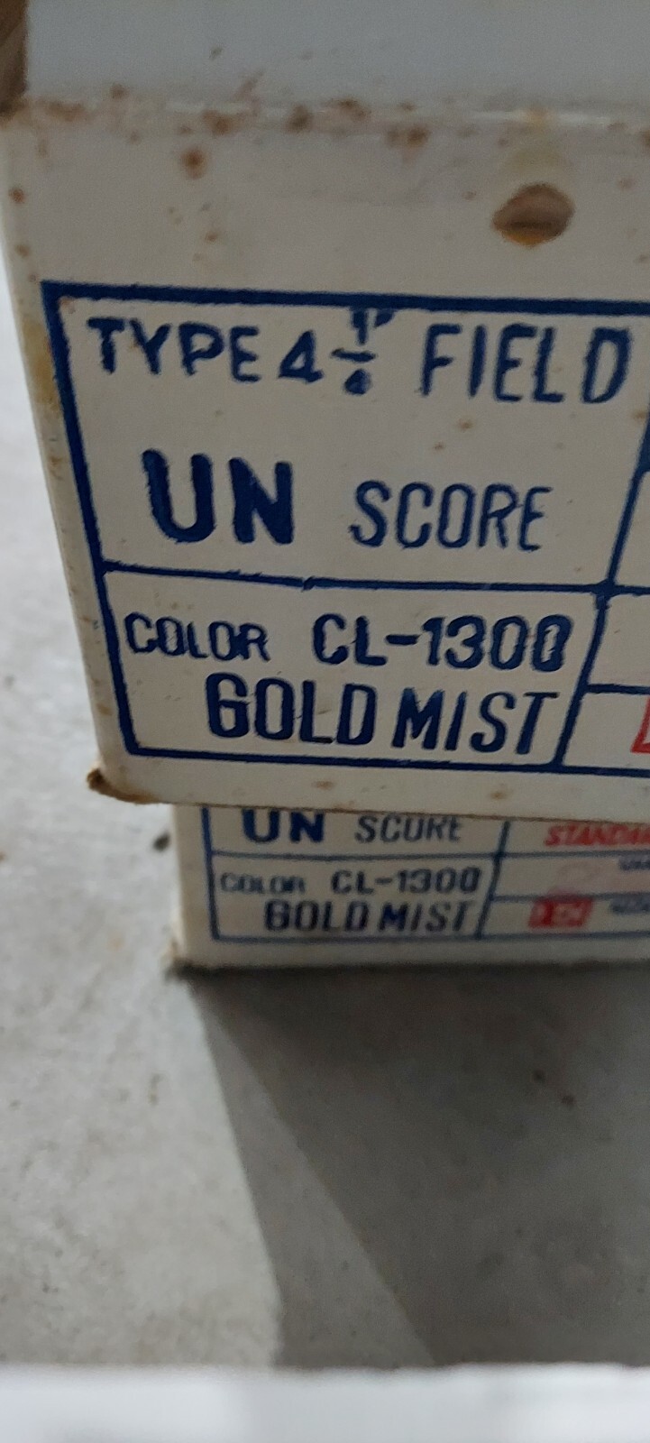 1 pc. Crown Gold Mist Ceramic Tile 4-1/4″ Glossy Speckled